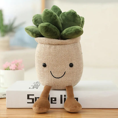 Smiling Tulip Plush Plant Decor
